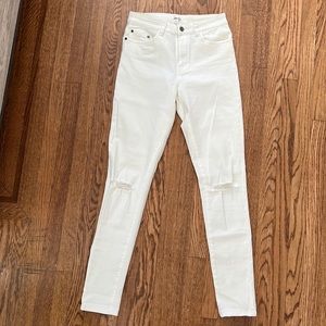 Abound white denim jeans